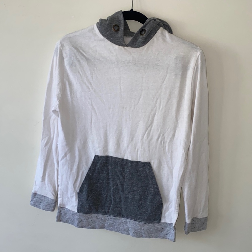 Monrow Multi color pull over hoodie sweatshirt